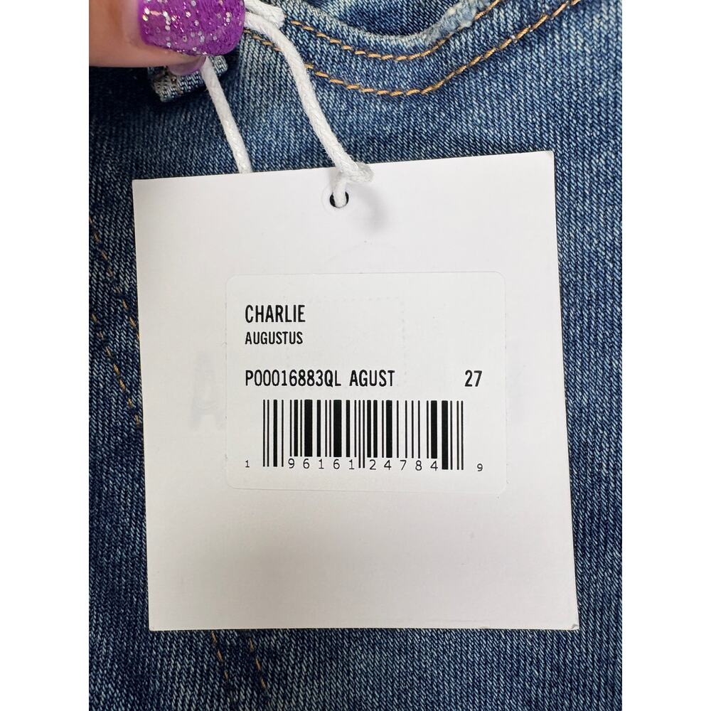 pistola Straight Leg Charlie Jeans in Medium Blue - Picture 9 of 16